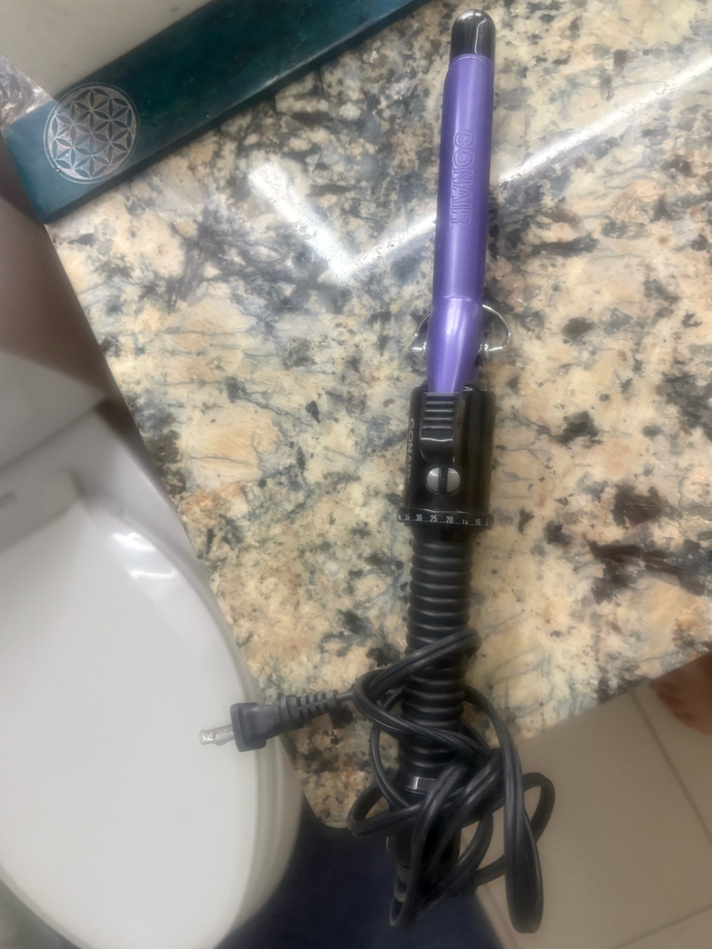 Conair Purple Curling Iron with Temperature Control